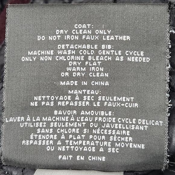 Marc New York Andrew Marc Coat Womens 2 Burgundy Wool Blend Hooded Asym Zip - Picture 16 of 16